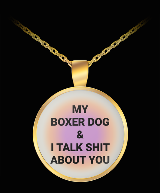 Boxer Dog Owner Lover Mom Dad Pendant Necklace Jewelry Appreciation for Him Her