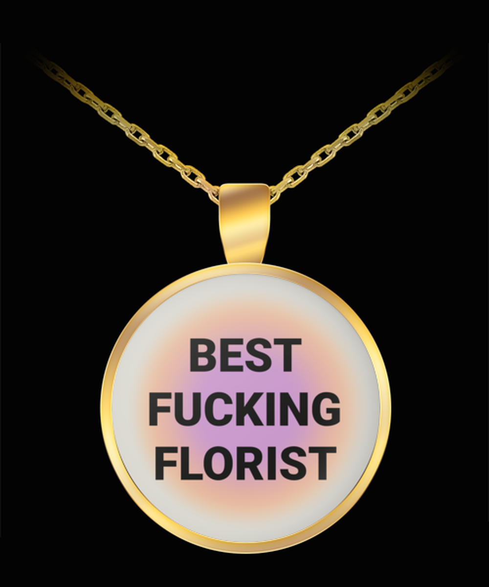 Florist Pendant Necklace Jewelry Appreciation for Him Her