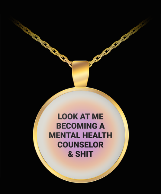 Mental Health Counselor Graduation Pendant Necklace Jewelry Appreciation for Him Her