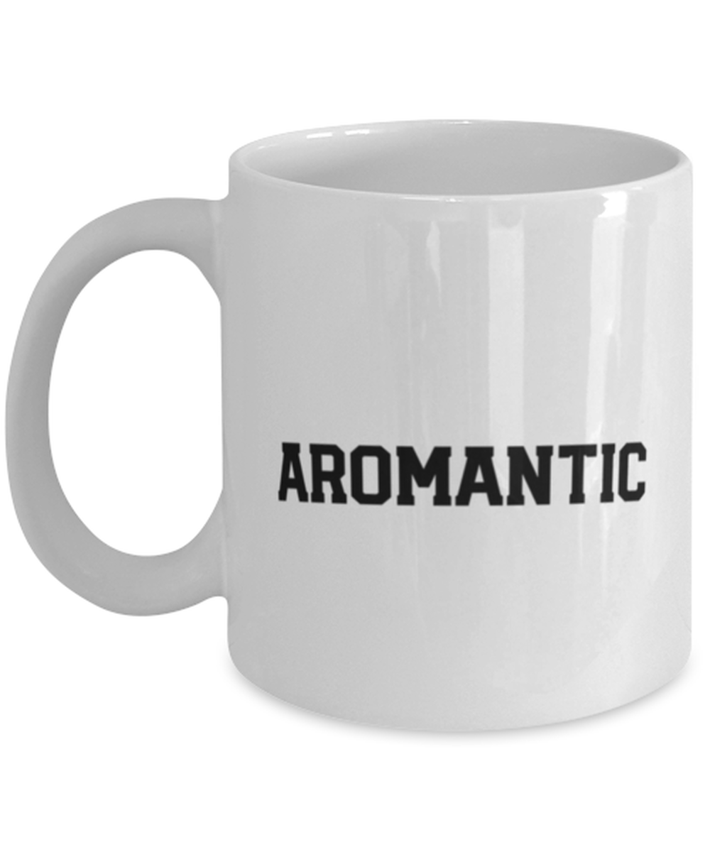 Aromantic Pride 70s Retro LGBT LGBTQ Coffee Mug Cute Unique Tea Cup