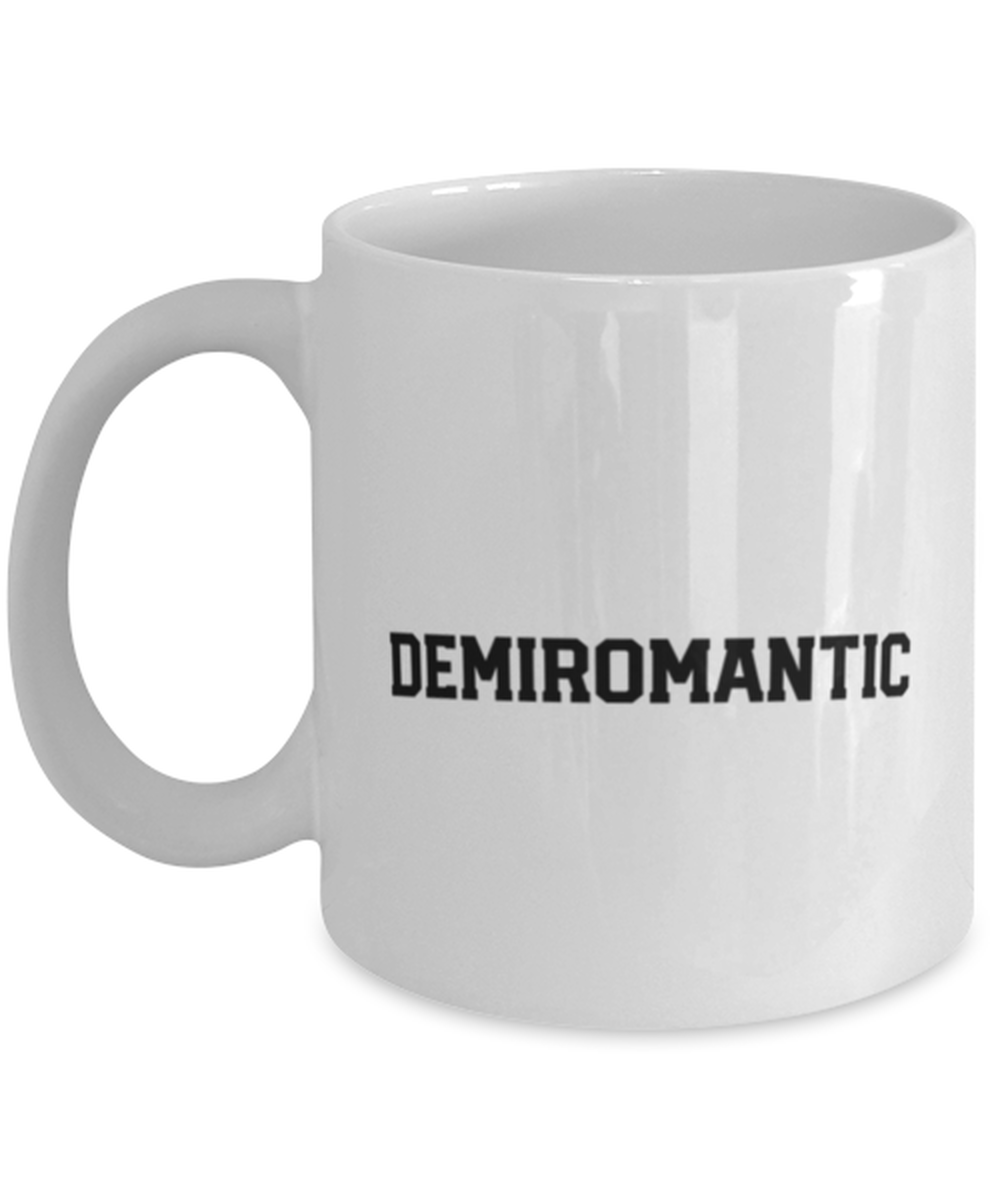 Demiromantic Pride 70s Retro LGBT LGBTQ Coffee Mug Cute Unique Tea Cup