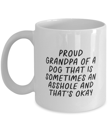 Dog Grandpa Fathers Day Doggy Grandfather Dad Coffee Mug Cute Unique Tea Cup