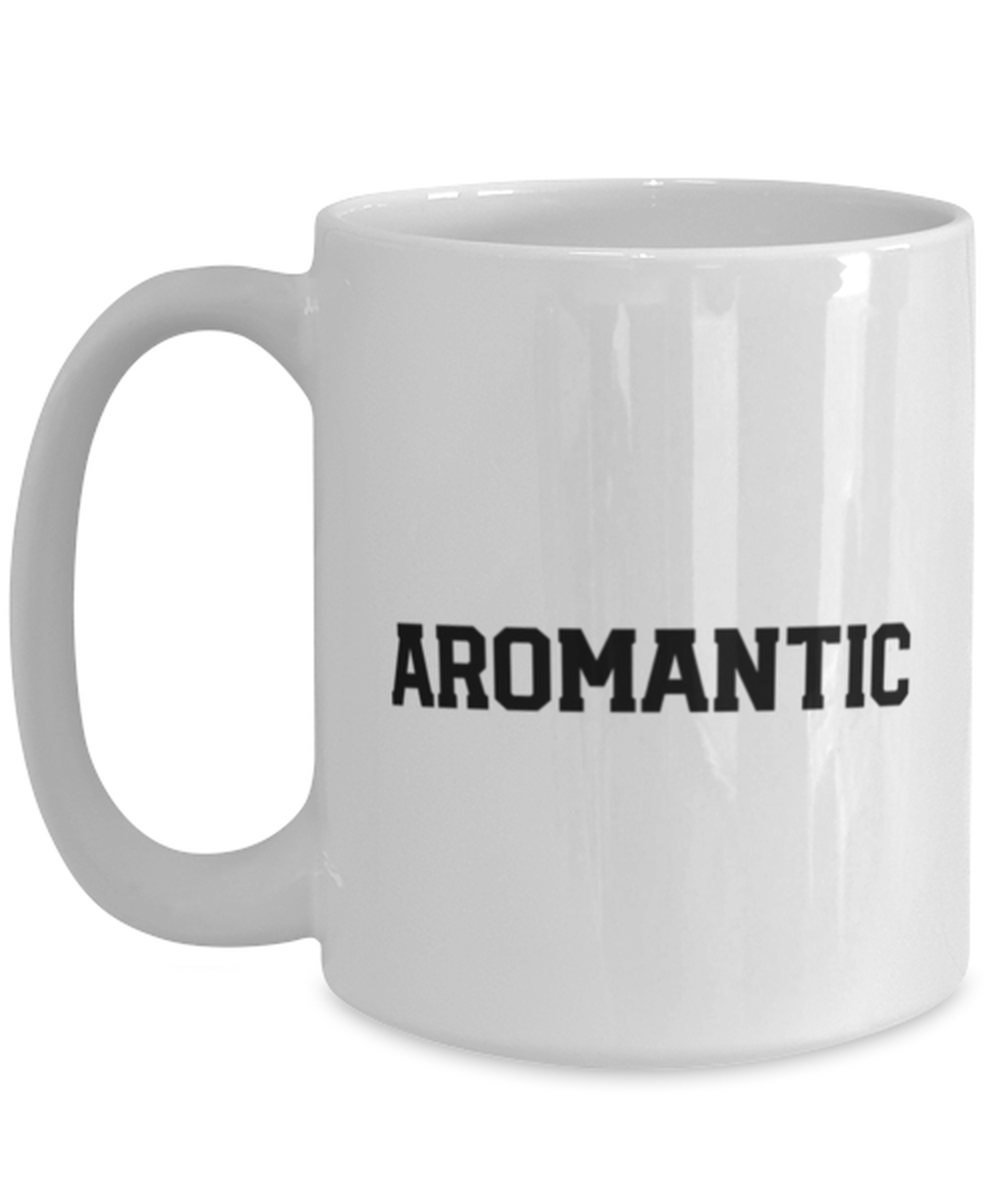 Aromantic Pride 70s Retro LGBT LGBTQ Coffee Mug Cute Unique Tea Cup