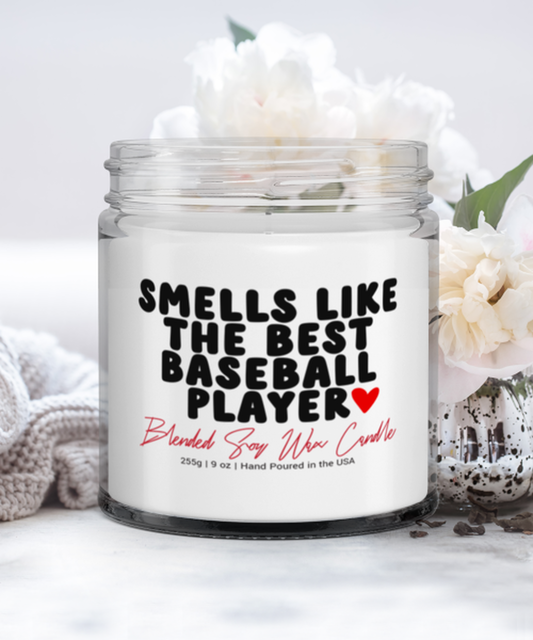 Baseball Player Coach Funny Scented Candle, Vanilla Cozy Candle, Unique Gag Idea