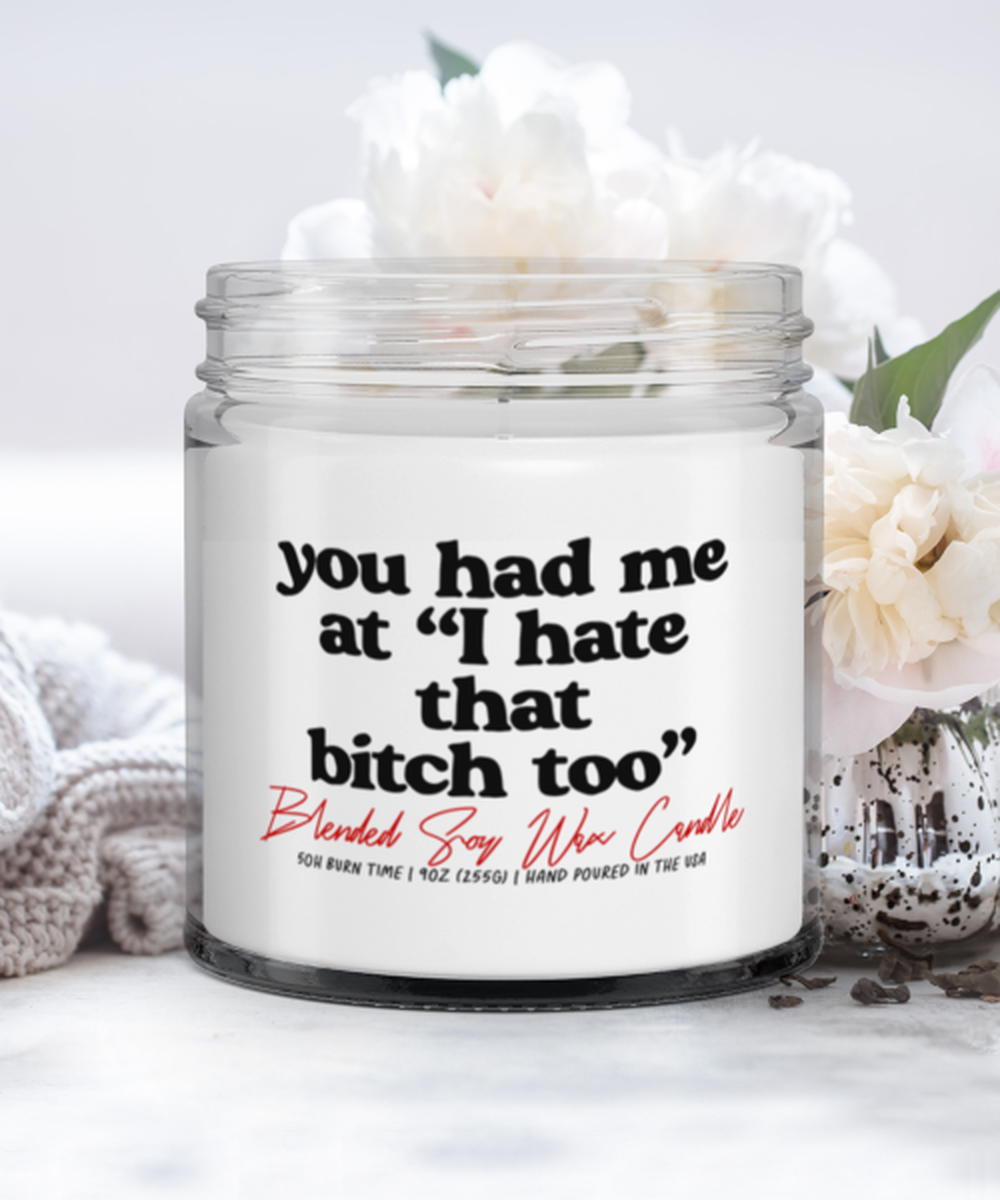 Best Friend BFF Work Bestie Funny Scented Candle, Vanilla Cozy Candle, Unique Gag Idea