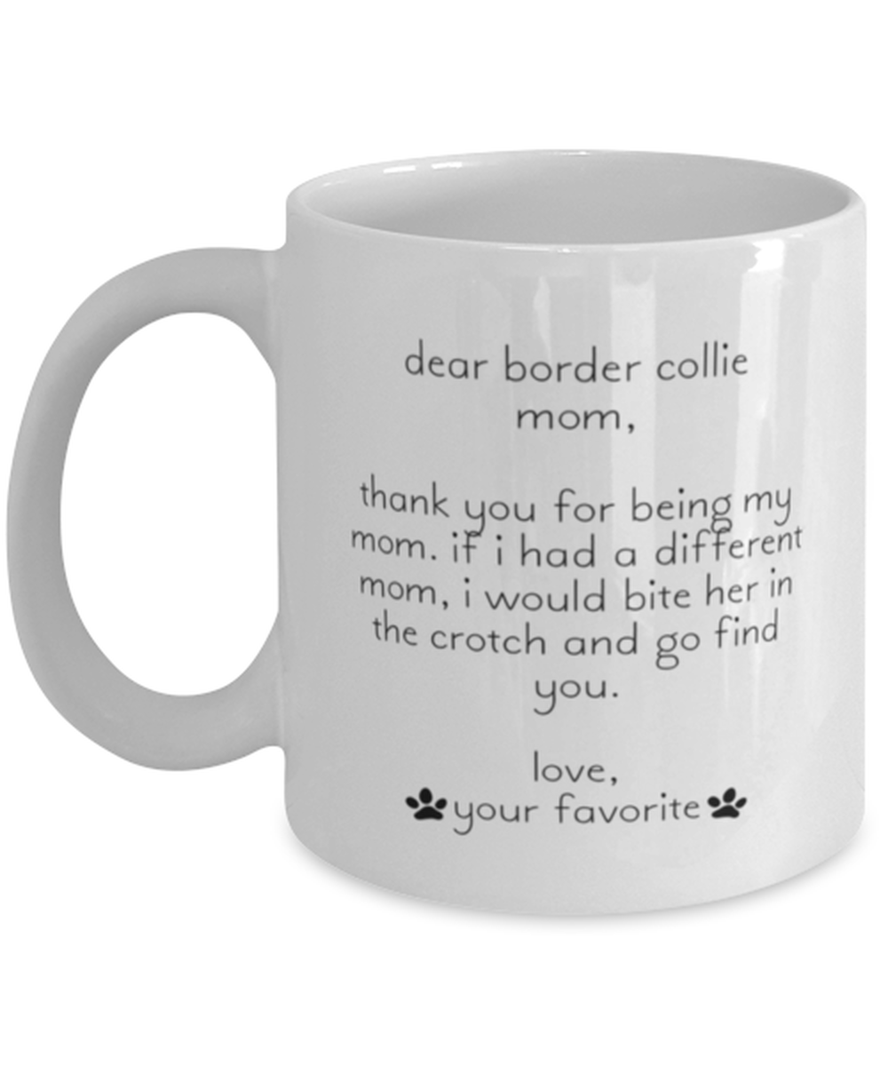 Border Collie Mom Funny Coffee Mug, Women Men Cup, Unique Idea