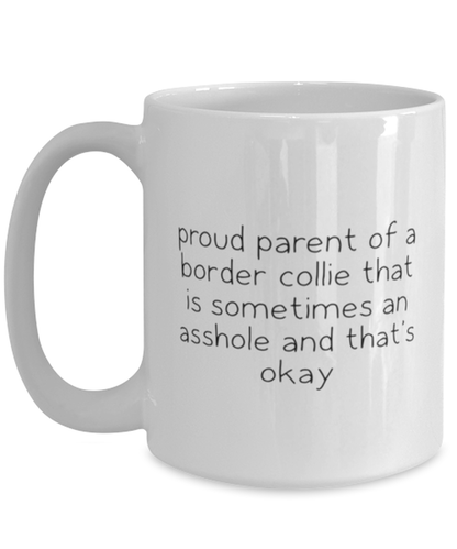 Border Collie Funny Coffee Mug, Women Men Cup, Unique Idea