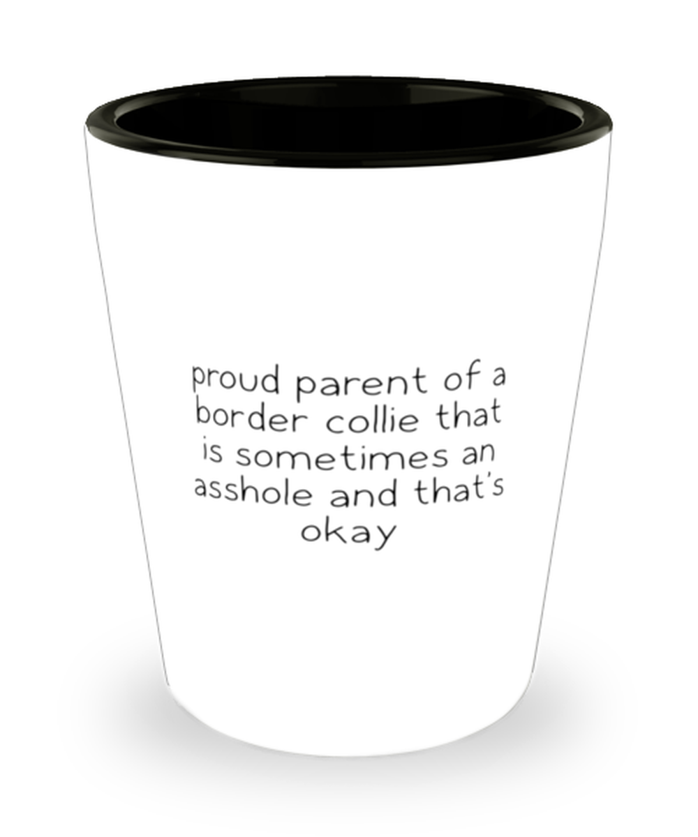 Border Collie Funny Shot Glass, Women Men Shotglass, Unique Idea