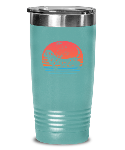 Basset Hound Funny Tumbler, Women Men Travel Coffee Mug, Water Bottle Cup, Unique Idea