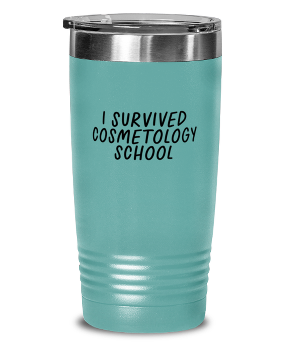 Cosmetology School Graduation Hairdresser Nail Tech Cosmetologist Funny Tumbler, Women Men Travel Coffee Mug, Water Bottle Cup, Unique Idea