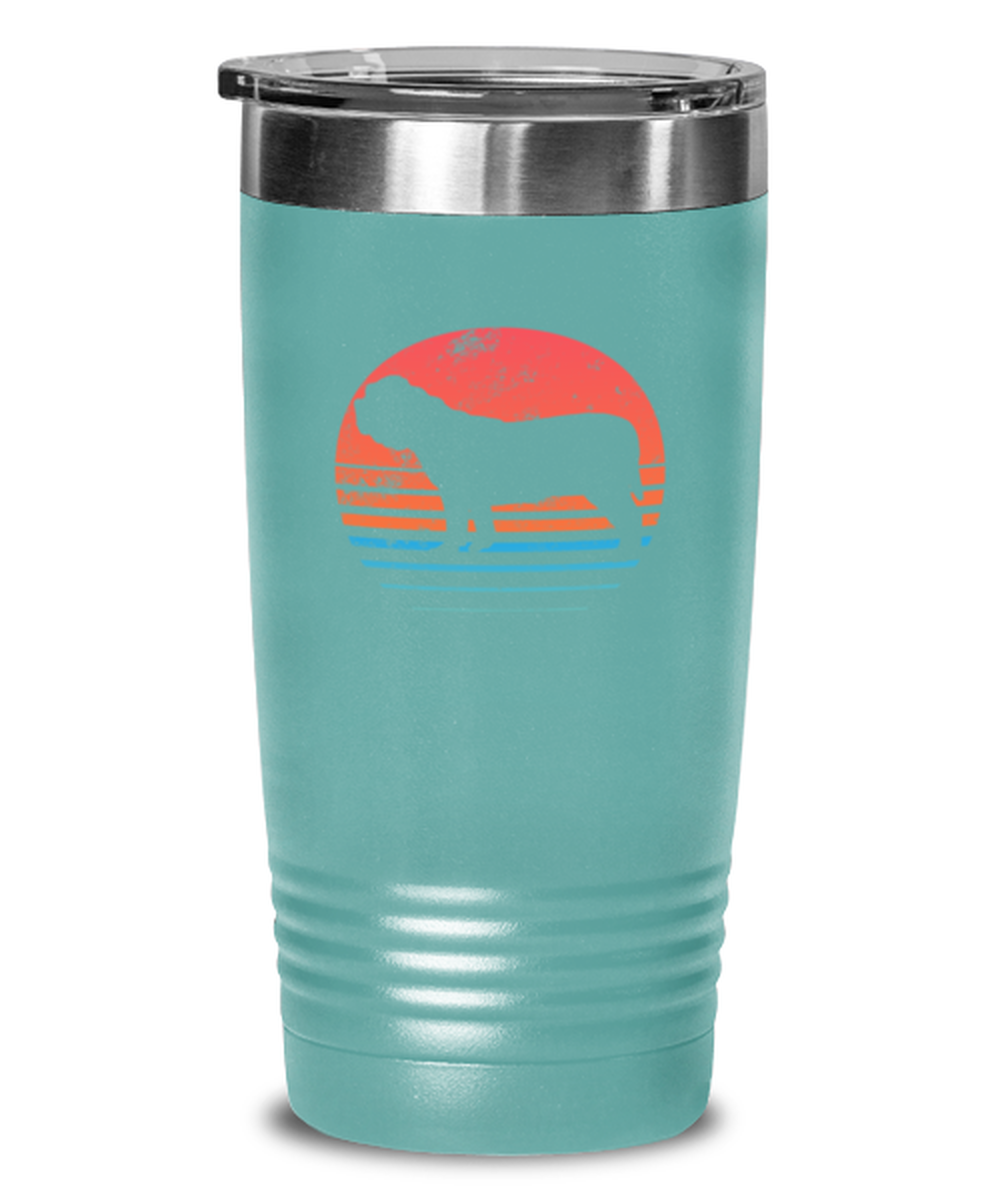 English Bulldog Funny Tumbler, Women Men Travel Coffee Mug, Water Bottle Cup, Unique Idea