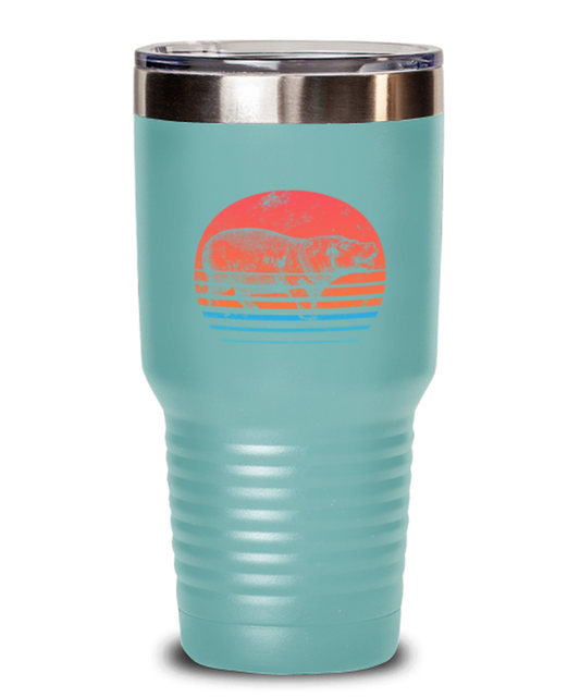 Hippopotamus River Hippo Lover Funny Tumbler, Women Men Travel Coffee Mug, Water Bottle Cup, Unique Idea