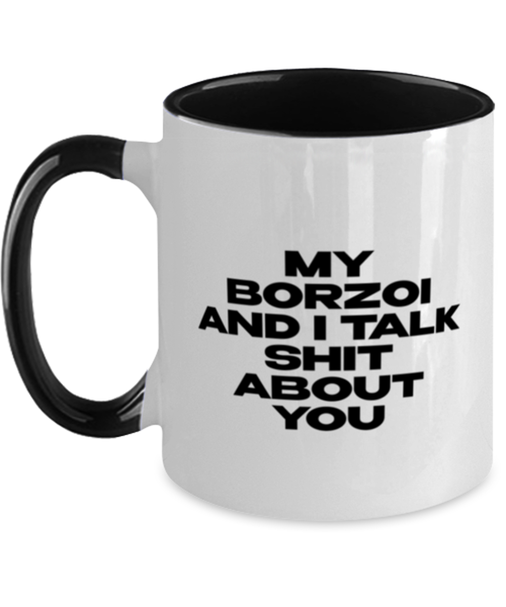 Borzoi Funny Coffee Mug, Women Men Cup, Unique Idea