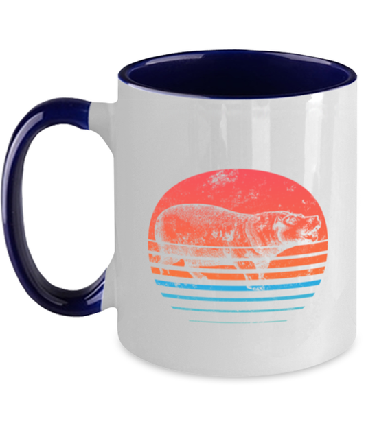 Hippopotamus River Hippo Lover Funny Coffee Mug, Women Men Cup, Unique Idea