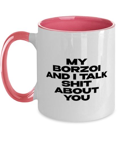 Borzoi Funny Coffee Mug, Women Men Cup, Unique Idea