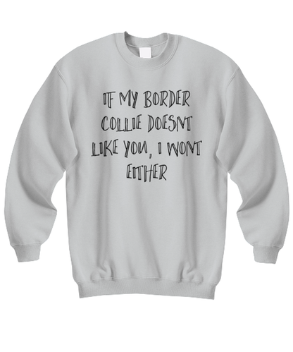 Border Collie Funny Sweatshirt, Unisex Sweater Shirt, Unique Idea, For Him Her