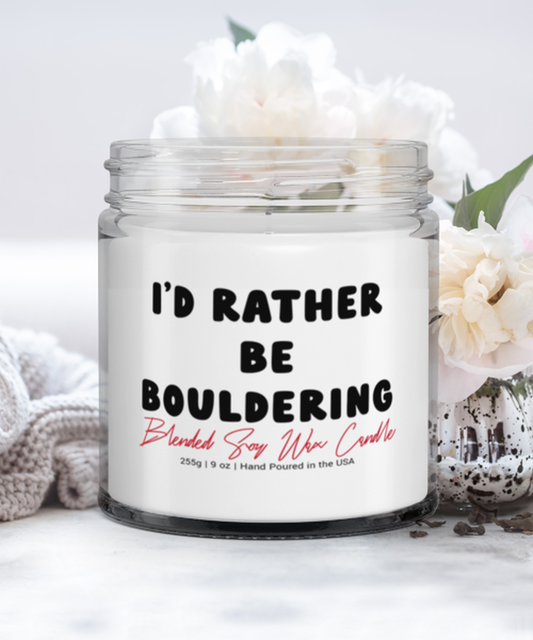 Bouldering Funny Scented Candle, Vanilla Cozy Candle, Unique Gag Idea, Him Her