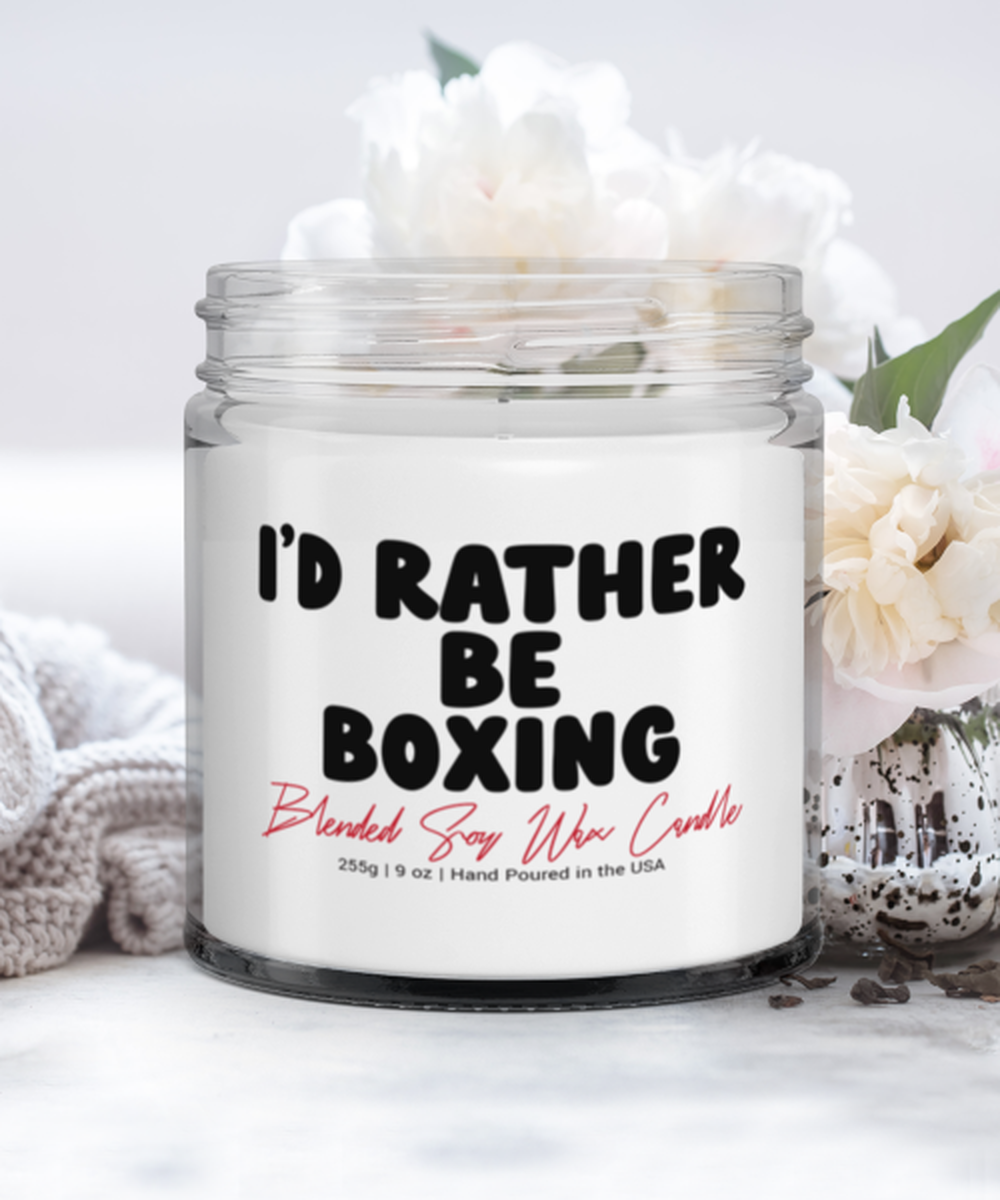 Boxing Boxer Coach Funny Scented Candle, Vanilla Cozy Candle, Unique Gag Idea, Him Her