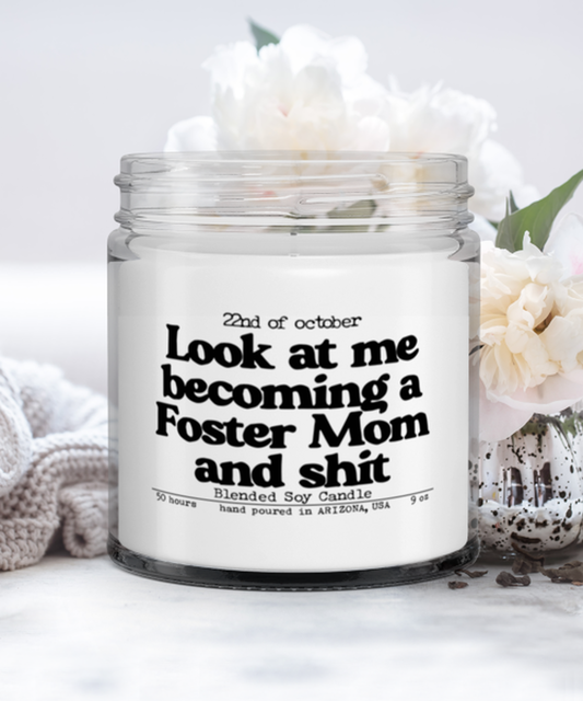 Foster Mom Funny Scented Candle, Vanilla Cozy Candle, Unique Gag Idea, Him Her