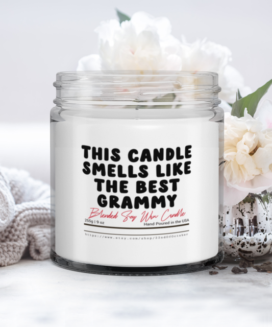 Grammy Funny Scented Candle, Vanilla Cozy Candle, Unique Gag Idea, Him Her