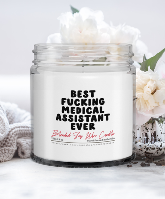 Medical Assistant Funny Scented Candle, Vanilla Cozy Candle, Unique Gag Idea, Him Her