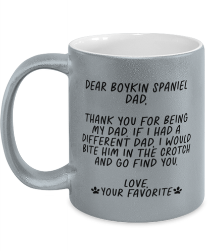 Boykin Spaniel Dad Funny Coffee Mug, Cup, Unique Gag Idea, Him Her