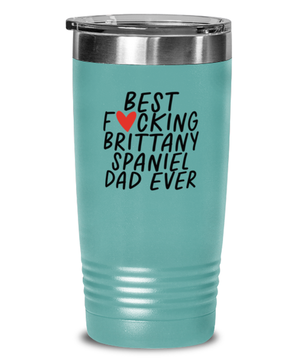 Brittany Spaniel Dad Funny Tumbler, Coffee Cup, Travel Mug, Unique Gag Idea, Him Her