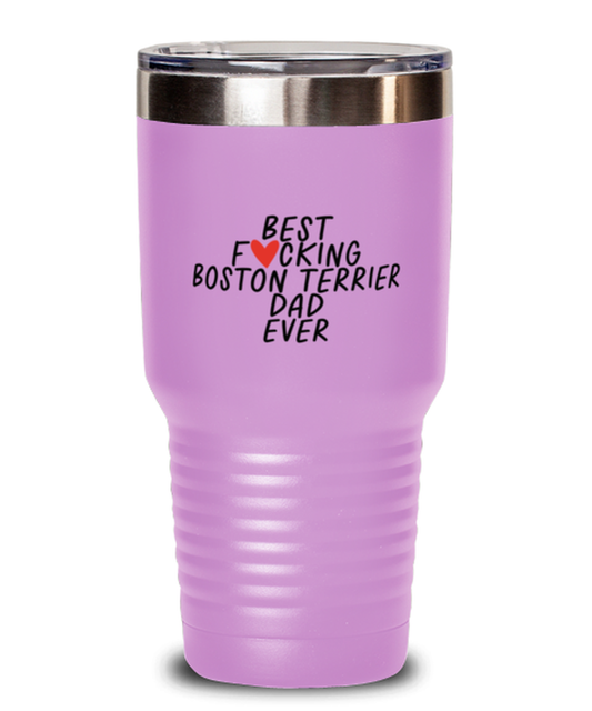 Boston Terrier Dad Funny Tumbler, Coffee Cup, Travel Mug, Unique Gag Idea, Him Her