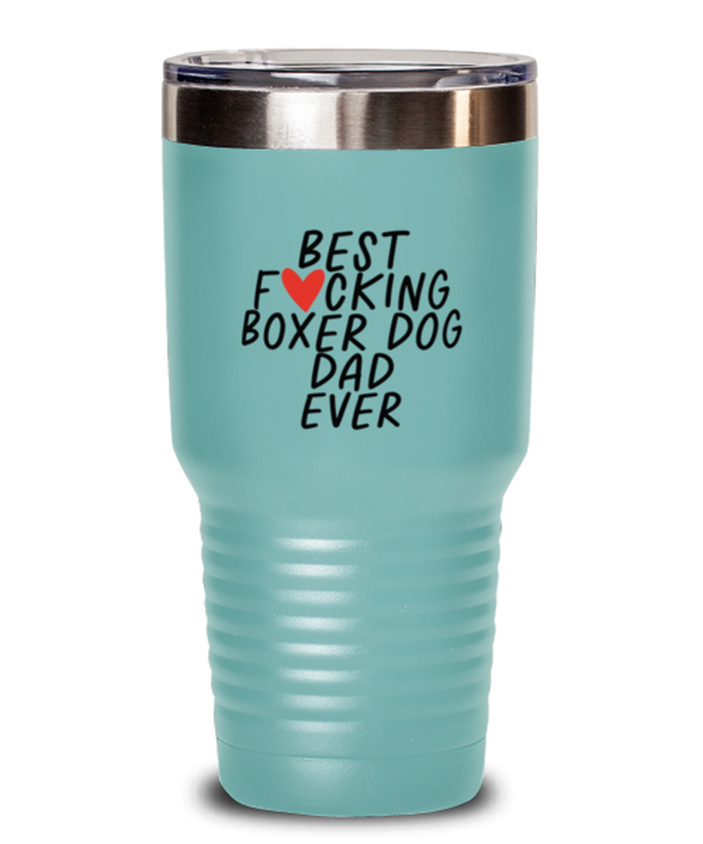 Boxer Dog Dad Funny Tumbler, Coffee Cup, Travel Mug, Unique Gag Idea, Him Her