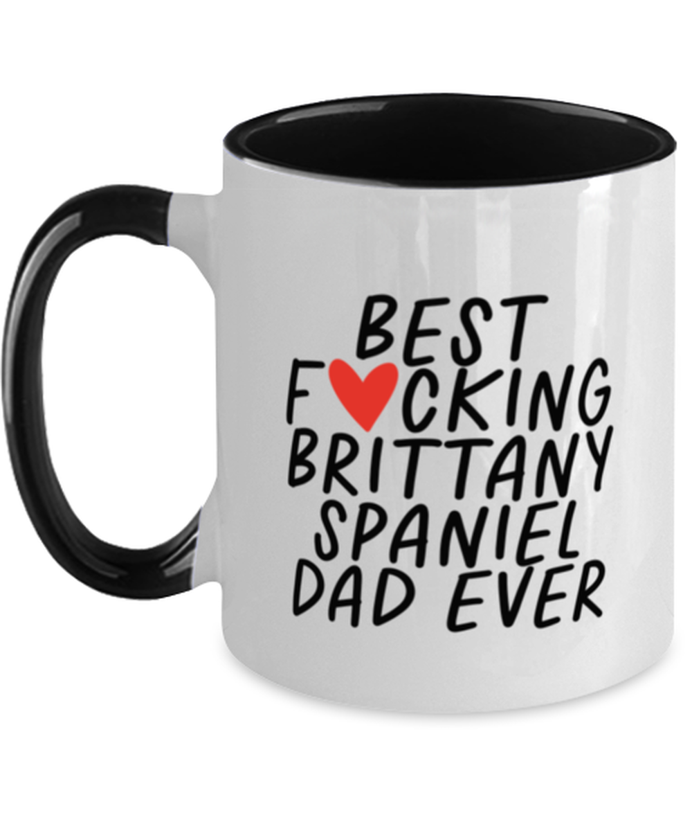 Brittany Spaniel Dad Funny Coffee Mug, Cup, Unique Gag Idea, Him Her