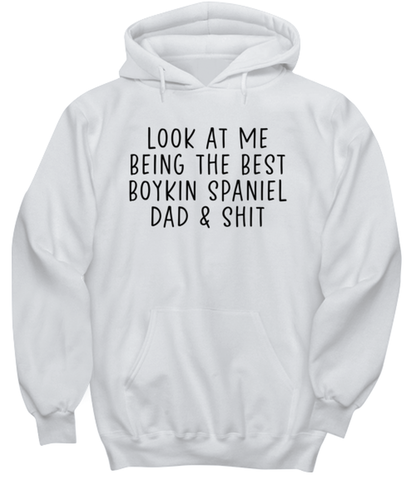 Boykin Spaniel Dad Funny Hoodie, Unisex Hooded Sweatshirt, Hoodie Shirt, Unique Gag Idea, Him Her