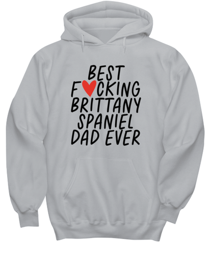 Brittany Spaniel Dad Funny Hoodie, Unisex Hooded Sweatshirt, Hoodie Shirt, Unique Gag Idea, Him Her