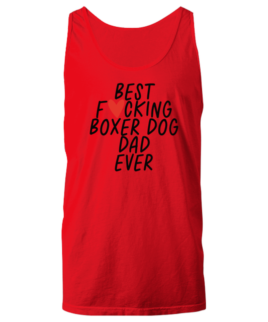 Boxer Dog Dad Funny Tank Top, Unisex, Tank Shirt, Unique Gag Idea, Him Her