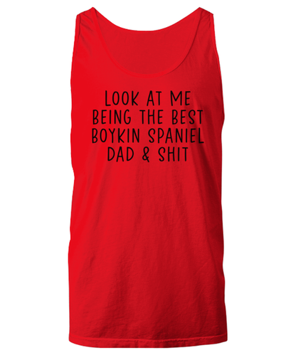 Boykin Spaniel Dad Funny Tank Top, Unisex, Tank Shirt, Unique Gag Idea, Him Her