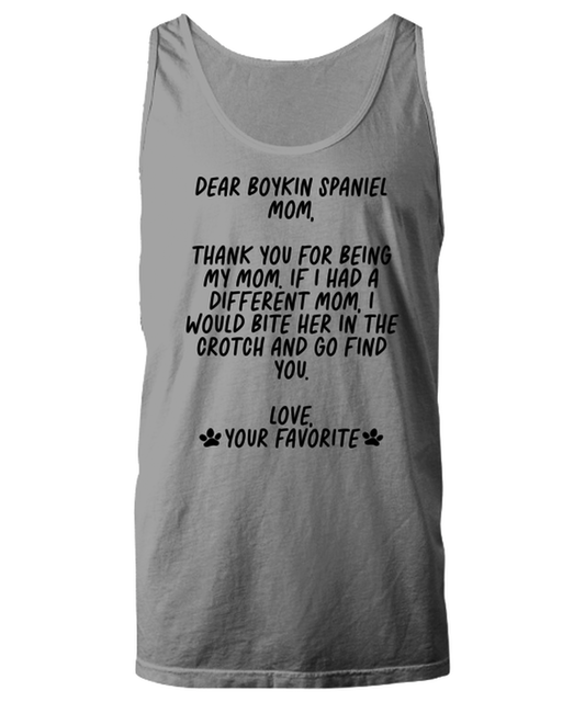 Boykin Spaniel Mom Funny Tank Top, Unisex, Tank Shirt, Unique Gag Idea, Him Her