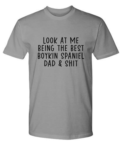 Boykin Spaniel Dad Funny T Shirt, Tshirt, Tee, Unique Gag Idea, Him Her