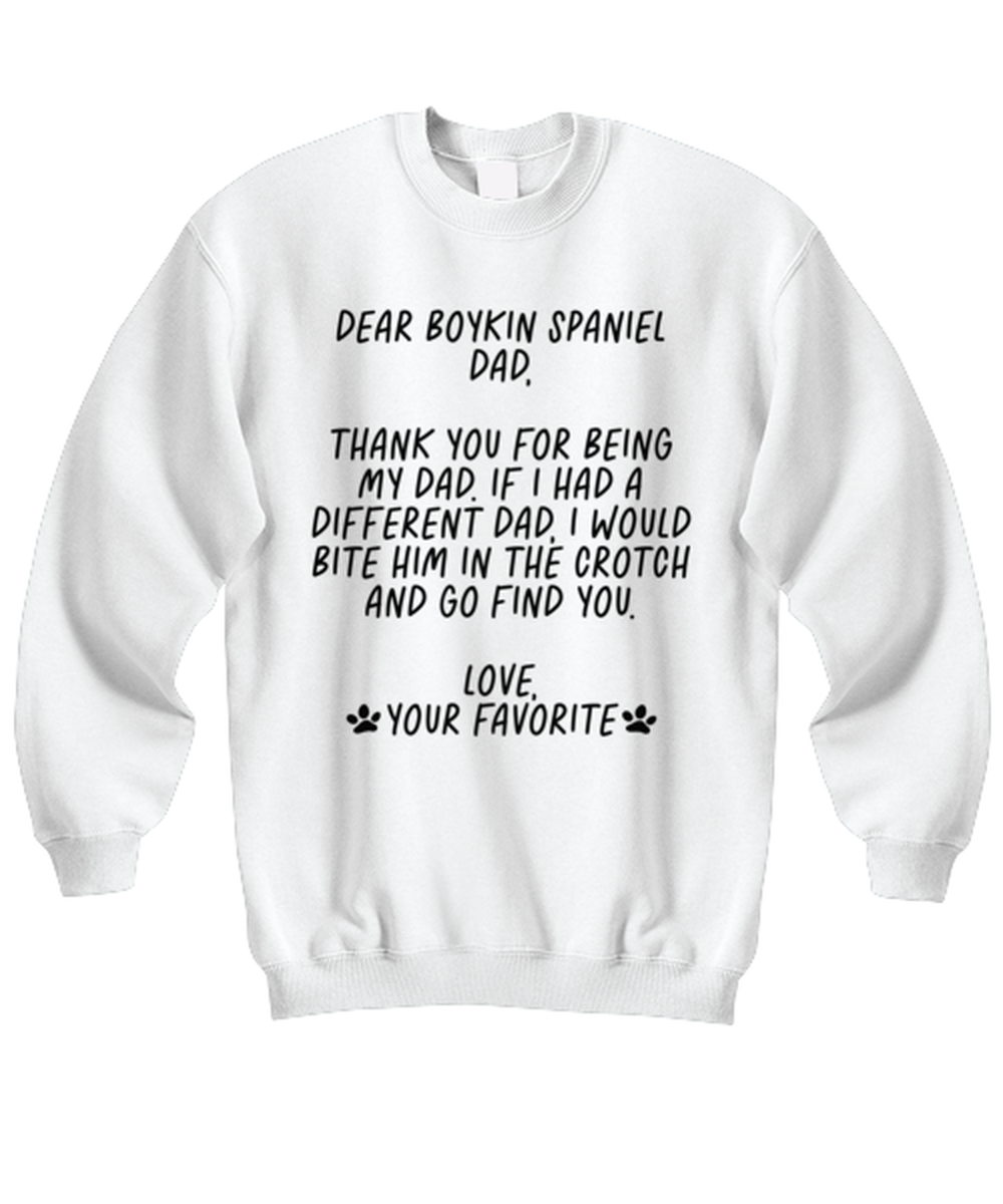 Boykin Spaniel Dad Funny Sweatshirt, Sweater Shirt, Unique Gag Idea, Him Her