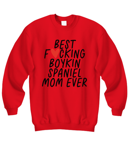 Boykin Spaniel Mom Funny Sweatshirt, Sweater Shirt, Unique Gag Idea, Him Her