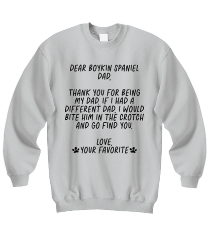 Boykin Spaniel Dad Funny Sweatshirt, Sweater Shirt, Unique Gag Idea, Him Her