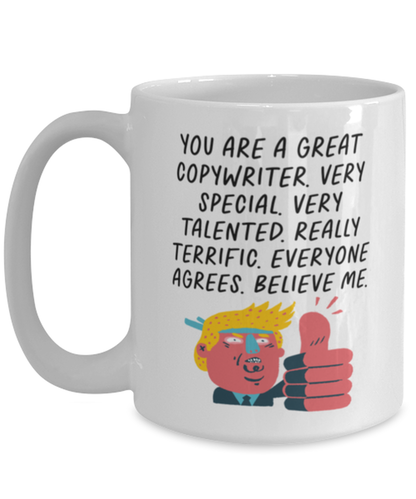 Copywriter Copywrite Funny Coffee Mug, Cup, Unique Gag Idea, Him Her