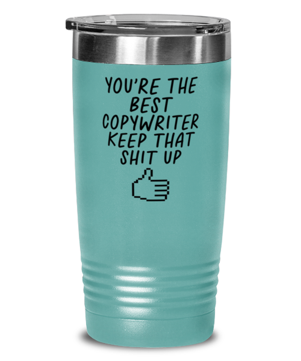 Copywriter Copywrite Funny Travel Mug, Tumbler Coffee Cup, Unique Gag Idea, Him Her