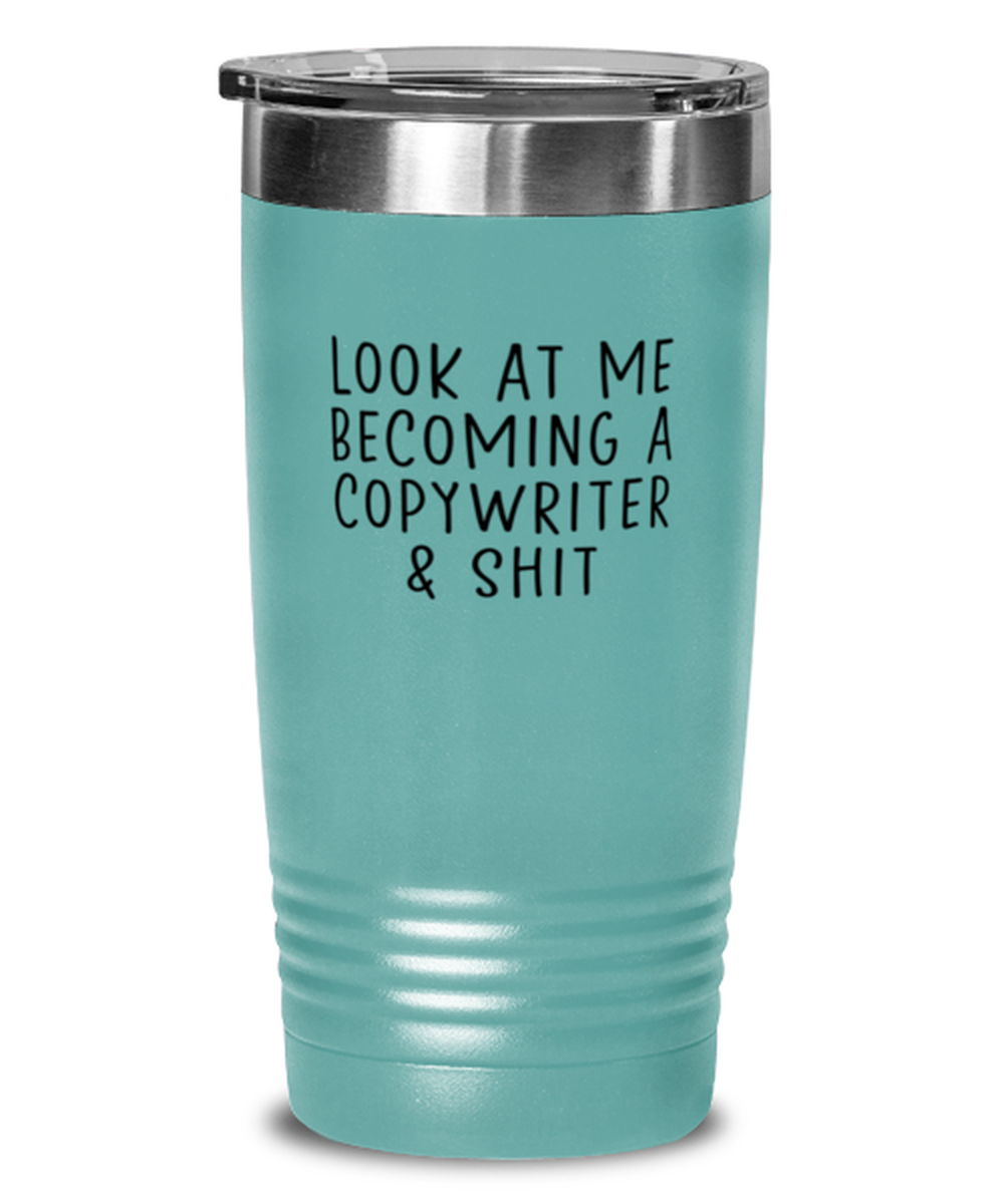 Copywriter Copywrite Funny Travel Mug, Tumbler Coffee Cup, Unique Gag Idea, Him Her