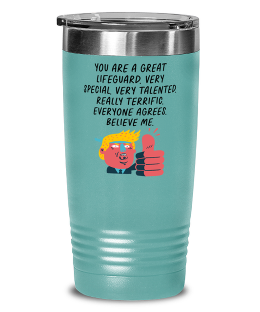 Lifeguard Funny Travel Mug, Tumbler Coffee Cup, Unique Gag Idea, Him Her