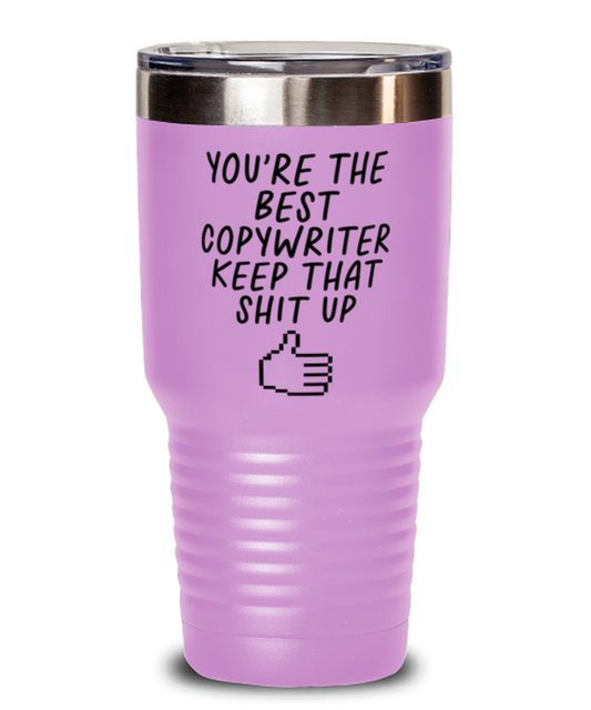 Copywriter Copywrite Funny Travel Mug, Tumbler Coffee Cup, Unique Gag Idea, Him Her