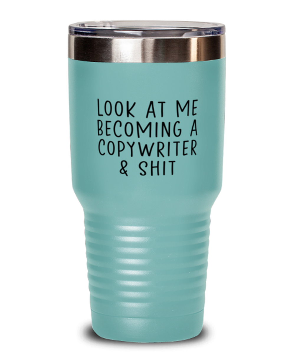 Copywriter Copywrite Funny Travel Mug, Tumbler Coffee Cup, Unique Gag Idea, Him Her