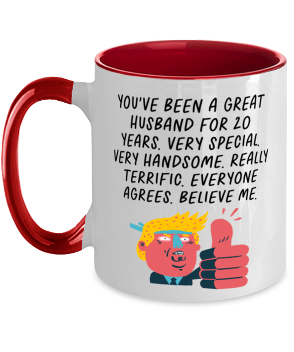 20th Anniversary 20 Year Husband Funny Mug, Coffee Cup, Unique Gag Idea, Him Her