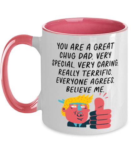 Chug Dad Funny Mug, Coffee Cup, Unique Gag Idea, Him Her