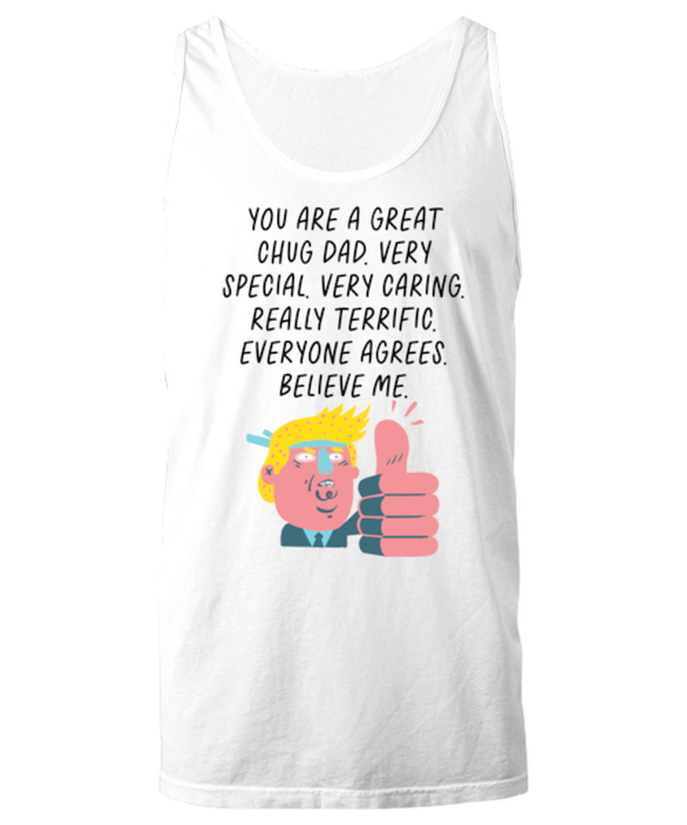 Chug Dad Funny Tank Top, Unisex, Unique Gag Idea, Him Her