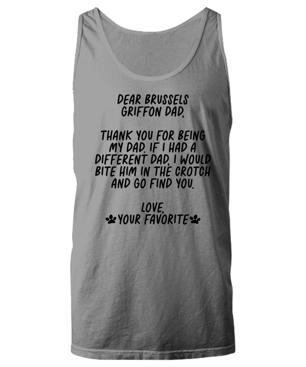 Brussels Griffon Dad Funny Tank Top, Unisex, Unique Gag Idea, Him Her