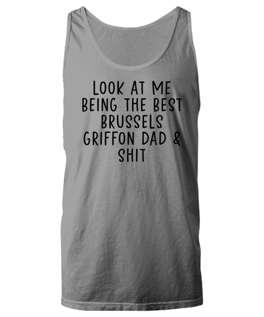 Brussels Griffon Dad Funny Tank Top, Unisex, Unique Gag Idea, Him Her